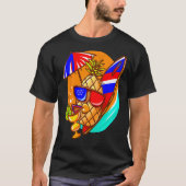 Dabbing Pineapple Sunglass Aloha Beaches Hawaii My Tシャツ (正面)