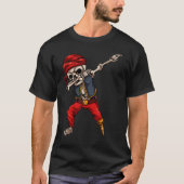 Dabbing Pirate Skeleton 2 Tシャツ (正面)