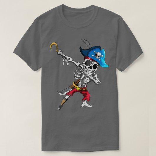 Dabbing Pirates Skeleton Eye Flap Pirate Ship Hall Tシャツ (デザイン正面)