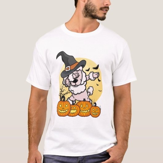 Dabbing Poodle Halloween Tシャツ (正面)