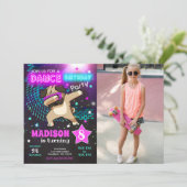 Dabbing Pug Birthday Invitation / Dance Party 招待状 (スタンド正面)