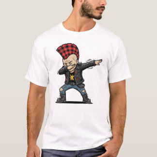 Dabbing Punk – Frecher Cartoon Style Tシャツ