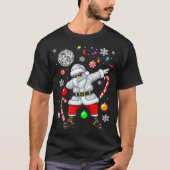 Dabbing Santa Christmas Disco Retro 70s 80s Vibes  Tシャツ (正面)