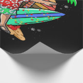 Dabbing Santa Christmas in July Kids Hawaiian ラッピングペーパー (角)