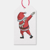 Dabbing Santa Clauseクリスマスプレゼント ギフトタグ (正面)