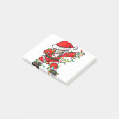 Dabbing Santa Elf Friends Xmas Lights Ugly Christm ポストイット (アングル)