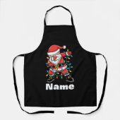 Dabbing Santa Funny Personalized Christmas Gift エプロン (正面)