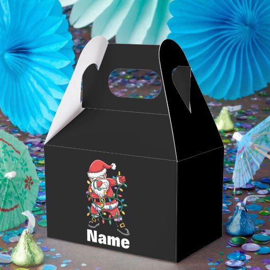 Dabbing Santa Funny Personalized Christmas Gift フェイバーボックス (パーティー)