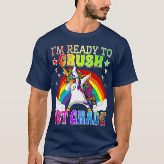 Dabbing School Unicorn Rainbow I'm Ready To Crush  Tシャツ