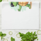 Dabbing Sea Turtle Animal Lover Save The Turtles T キッチンタオル (折り畳み)