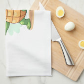 Dabbing Sea Turtle Animal Lover Save The Turtles T キッチンタオル (四つ折り)