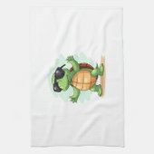 Dabbing Sea Turtle Animal Lover Save The Turtles T キッチンタオル (縦)