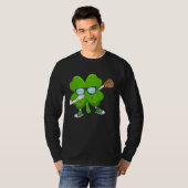 Dabbing Shamrock cricket St Patricks Day Men Women Tシャツ (正面フル)