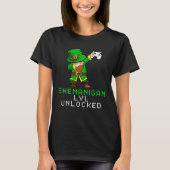 Dabbing Shamrock Shenanigans Leprechaun Unicorn Ga Tシャツ (正面)