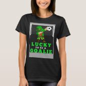 Dabbing Shenanigans Leprechaun Unicorn Soccer Goal Tシャツ (正面)