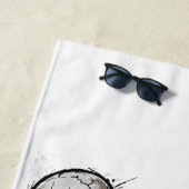 Dabbing Skeleton Art – Funny Street Style ビーチタオル (インサイチュ)