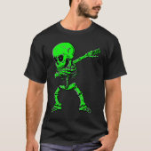 Dabbing Skeleton  Dab Dance Skeleton Costume Hallo Tシャツ (正面)