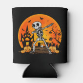 Dabbing Skeleton, Fun Halloween 缶クーラー (裏面)