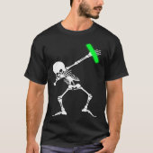 Dabbing Skeleton Rave Dance Party Music Tシャツ (正面)