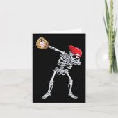 Dabbing Skeleton Sell Halloween Player Catcher Pit カード (正面)