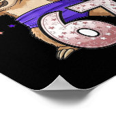 Dabbing Sloth 67 Funny Six Seven Gen Z Slang Meme  ポスター (角)