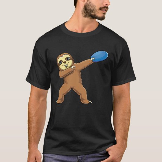 Dabbing Sloth Dab Disc Golf Girls Womens Tシャツ (正面)