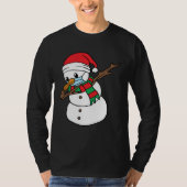 Dabbing Snowman Mask Xmas Dab Christmas Santa Tシャツ (正面)