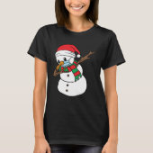 Dabbing Snowman Mask Xmas Dab Christmas Santa Tシャツ (正面)