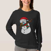 Dabbing Snowman Mask Xmas Dab Christmas Santa Tシャツ (正面)