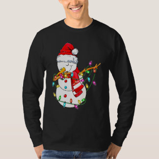 Dabbing Snowman Santa Christmas Kids Boys Men Dab  Tシャツ
