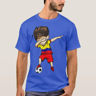 Dabbing Soccer Boy Colombia Jersey Colombian Footb Tシャツ