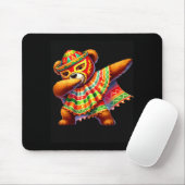 Dabbing Teddy Bear Lucha Libre Cinco De Mayo Mexic マウスパッド (マウス)