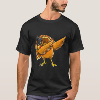 Dabbing Turkey Thanksgiving Boys Kids Men Turkey D Tシャツ
