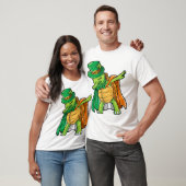 Dabbing Turtle St Patricks Day Boys Leprechaun Tシャツ (ユニセックス)