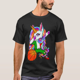 Dabbing UnicornイタリアのバスケットボールファンJersey Itali Tシャツ