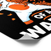 Dabbing unicornオレンジリボン支援白血病Awa ポスター (角)