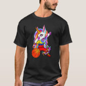 Dabbing UnicornベネズエラのバスケットボールファンジャージーB Tシャツ (正面)