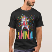 Dabbing Unicorn Anna Tシャツ (正面)