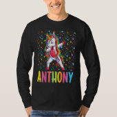 Dabbing Unicorn Anthony Tシャツ (正面)