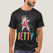 Dabbing Unicorn Betty Tシャツ (正面)