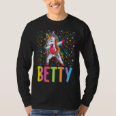 Dabbing Unicorn Betty Tシャツ (正面)