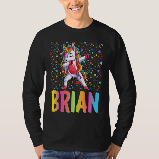 Dabbing Unicorn Brian Tシャツ (正面)