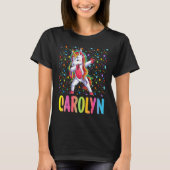 Dabbing Unicorn Carolyn Tシャツ (正面)