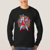 Dabbing Unicorn Dab Tシャツ (正面)