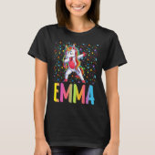 Dabbing Unicorn Emma Tシャツ (正面)