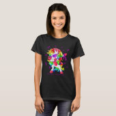 Dabbing Unicorn Epilepsy Awareness Ribbon Gifts  Tシャツ (正面フル)