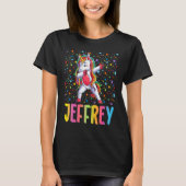 Dabbing Unicorn Jeffrey Tシャツ (正面)