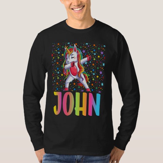 Dabbing Unicorn John Tシャツ (正面)