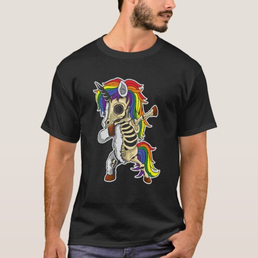 Dabbing Unicorn Lgbt Pride   Halloween 2022   Cute Tシャツ (正面)