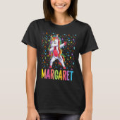 Dabbing Unicorn Margaret Tシャツ (正面)
